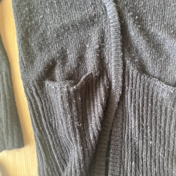 Cheap Monday Hook chunky knit zip Front Cardigan Black small oversized - Picture 5 of 13